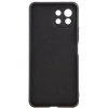 Силиконовый чехол для Xiaomi Mi 11 Lite TPU 1мм с защитой камеры Черный матовый