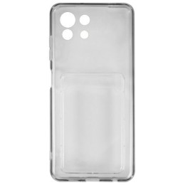 Силиконовый чехол для Xiaomi 11 Lite iBox Crystal с картхолдером и защитой камеры Прозрачный