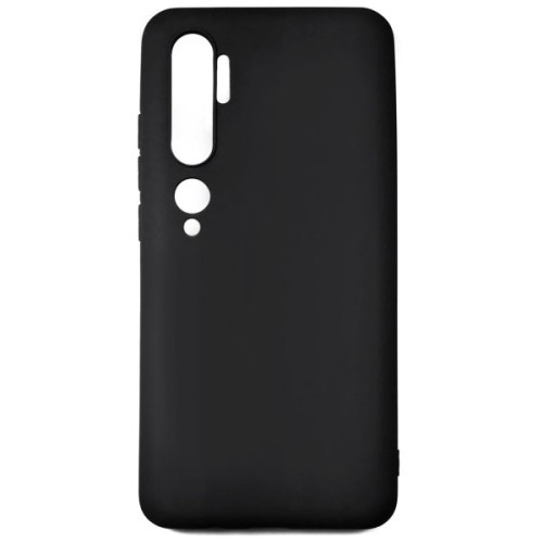 Силиконовый чехол для Xiaomi Mi Note 10 Pro TPU 1мм Черный матовый