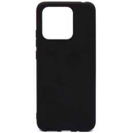 Силиконовый чехол для Xiaomi Poco C40 Soft Matte с микрофиброй Черный