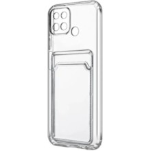 Силиконовый чехол для Xiaomi Poco C40 TPU 1.5mm с защитой камеры и кардхолдером
