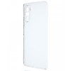 Силиконовый чехол для Xiaomi Poco F3 TPU 1мм с защитой камеры Прозрачный глянцевый