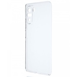 Силиконовый чехол для Xiaomi Poco F3 TPU 1мм с защитой камеры Прозрачный глянцевый