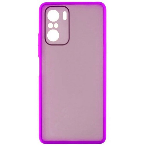 Чехол накладка для Xiaomi Poco F3 Plastic Matte Сиреневый