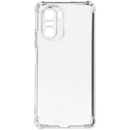 Силиконовый чехол для Xiaomi Poco F3 TPU 1.5мм с усиленными углами и защитой камеры Прозрачный