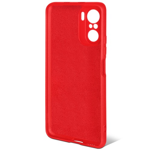 Силиконовый чехол для Xiaomi Poco F3 DF po 04 Красный