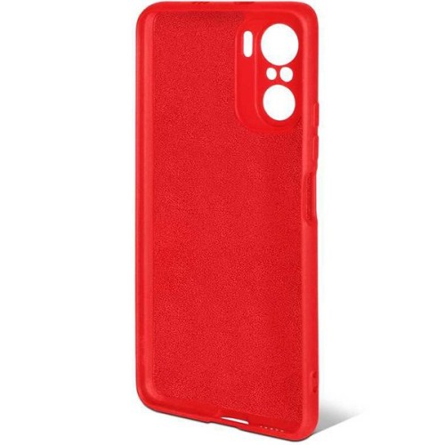 Силиконовый чехол для Xiaomi Poco F3 DF po04 Красный
