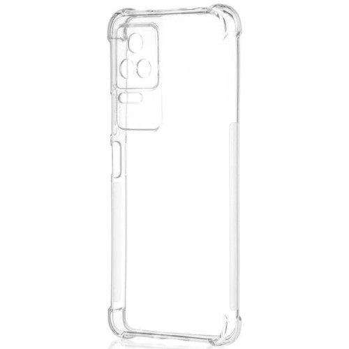 Силиконовый чехол для Xiaomi Poco F4 TPU 1.5мм с усиленными углами и защитой камеры Прозрачный