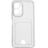 Силиконовый чехол для Xiaomi Poco F5 5G Silicone Card Holder с защитой камеры Прозрачный