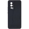 Силиконовый чехол для Xiaomi Poco F5 Pro Soft Matte с микрофиброй Черный