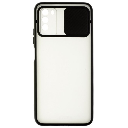 Чехол накладка для Xiaomi Poco M3 Cover Slide Черный