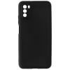 Силиконовый чехол для Xiaomi Poco M3 Soft Matte с защитой камеры Черный