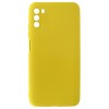 Силиконовый чехол для Xiaomi Poco M3 Soft Matte с защитой камеры Желтый