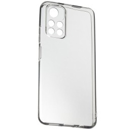 Силиконовый чехол для Xiaomi Poco M4 Pro 5G TPU 1мм с защитой камеры Прозрачный