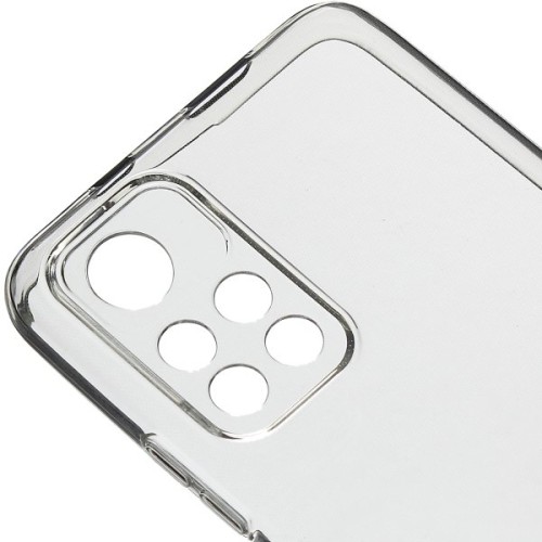 Силиконовый чехол для Xiaomi Poco M4 Pro 5G TPU 1мм с защитой камеры Прозрачный