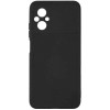 Силиконовый чехол для Xiaomi Poco M5 Soft Matte с микрофиброй Черный