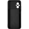 Силиконовый чехол для Xiaomi Poco M5 Soft Matte с микрофиброй Черный