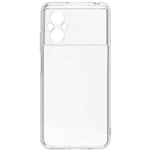 Силиконовый чехол для Xiaomi Poco M5 TPU 1мм с защитой камеры Прозрачный