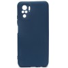 Силиконовый чехол для Xiaomi Poco M5s Soft Matte с микрофиброй Синий