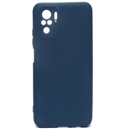 Силиконовый чехол для Xiaomi Poco M5s Soft Matte с микрофиброй Синий