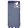 Силиконовый чехол для Xiaomi Poco M5s Soft Matte с микрофиброй Сиреневый