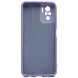 Силиконовый чехол для Xiaomi Poco M5s Soft Matte с микрофиброй Сиреневый