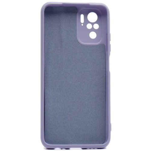 Силиконовый чехол для Xiaomi Poco M5s Soft Matte с микрофиброй Сиреневый