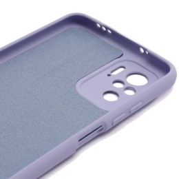 Силиконовый чехол для Xiaomi Poco M5s Soft Matte с микрофиброй Сиреневый