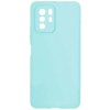 Силиконовый чехол для Xiaomi Poco X3 GT Soft Matte с защитой камеры Бирюзовый