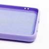 Силиконовый чехол для Xiaomi Poco X3 Pro Soft с микрофиброй Фиолетовый