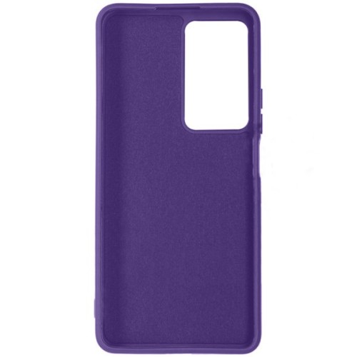 Силиконовый чехол для Xiaomi Poco X4 GT Soft Matte с микрофиброй Фиолетовый
