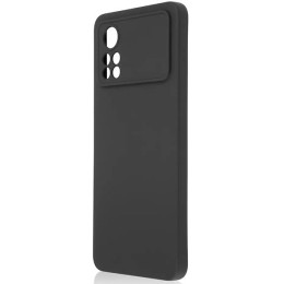 Силиконовый чехол для Xiaomi Poco X4 Pro TPU 1мм защитой камеры Черный