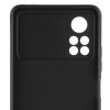 Силиконовый чехол для Xiaomi Poco X4 Pro TPU 1мм защитой камеры Черный