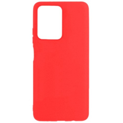 Силиконовый чехол для Xiaomi Poco X5 5G Soft Matte с микрофиброй Красный