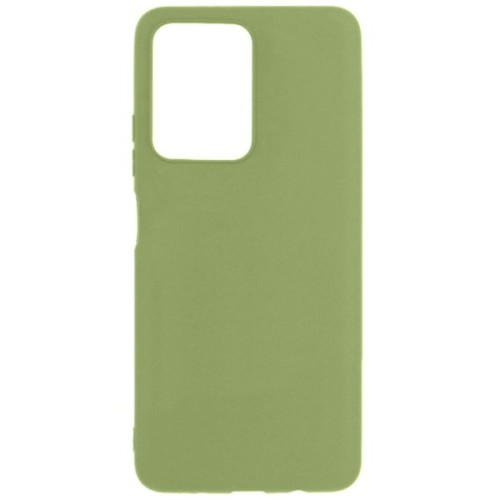 Силиконовый чехол для Xiaomi Poco X5 5G Soft Matte с микрофиброй Оливковый