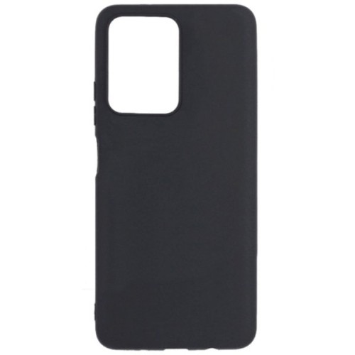 Силиконовый чехол для Xiaomi Poco X5 5G Soft Matte с микрофиброй Черный