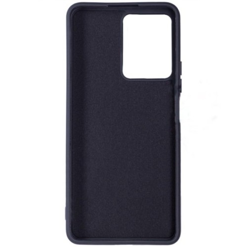 Силиконовый чехол для Xiaomi Poco X5 5G Soft Matte с микрофиброй Черный