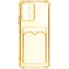 Силиконовый чехол для Xiaomi Poco X5 5G Silicone Card Holder Case с защитой камеры Оранжевый