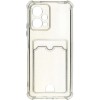 Силиконовый чехол для Xiaomi Poco X5 5G Silicone Card Holder Case с защитой камеры Прозрачный
