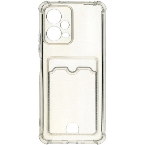 Силиконовый чехол для Xiaomi Poco X5 5G Silicone Card Holder Case с защитой камеры Прозрачный