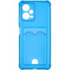 Силиконовый чехол для Xiaomi Poco X5 5G Silicone Card Holder Case с защитой камеры Синий