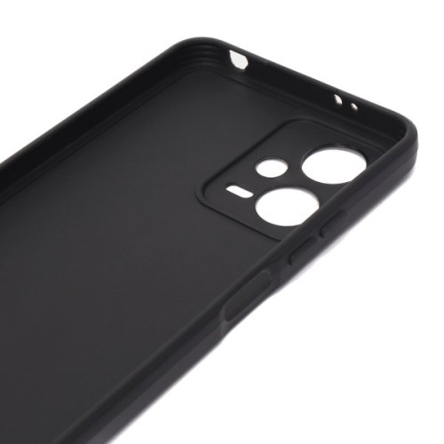 Силиконовый чехол для Xiaomi Poco X5 5G TPU 1мм с защитой камеры Черный