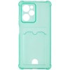 Силиконовый чехол для Xiaomi Poco X5 Pro 5G Silicone Card Holder Case с защитой камеры Мятный