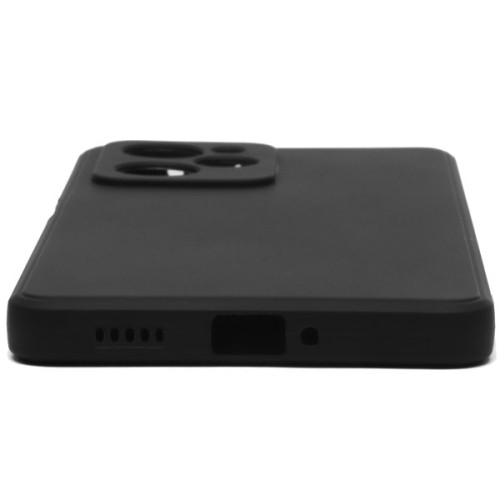 Силиконовый чехол для Xiaomi Poco X5 Pro 5G TPU 1мм с защитой камеры Черный