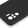 Силиконовый чехол для Xiaomi Redmi 10 TPU 1мм с защитой камеры Черный