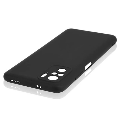 Силиконовый чехол для Xiaomi Redmi 10 TPU 1мм с защитой камеры Черный