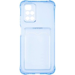 Силиконовый чехол для Xiaomi Redmi 10 Card Holder Голубой