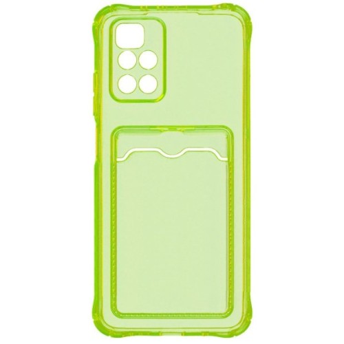 Силиконовый чехол для Xiaomi Redmi 10 Card Holder Желтый
