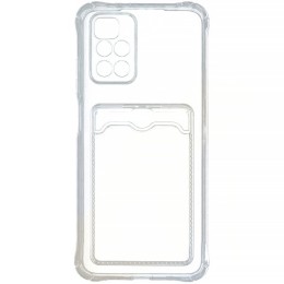 Силиконовый чехол для Xiaomi Redmi 10 Card Holder Прозрачный