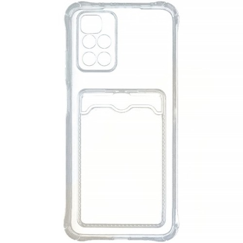 Силиконовый чехол для Xiaomi Redmi 10 Card Holder Прозрачный